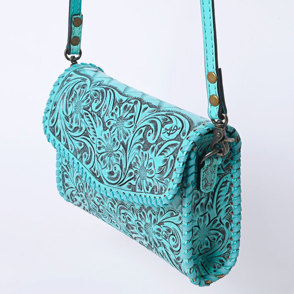 American Darling Wallet Hand Tooled Genuine Leather