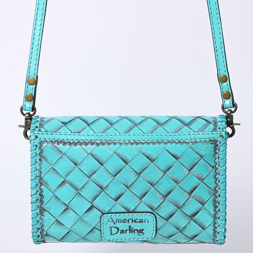 American Darling Wallet Hand Tooled Genuine Leather