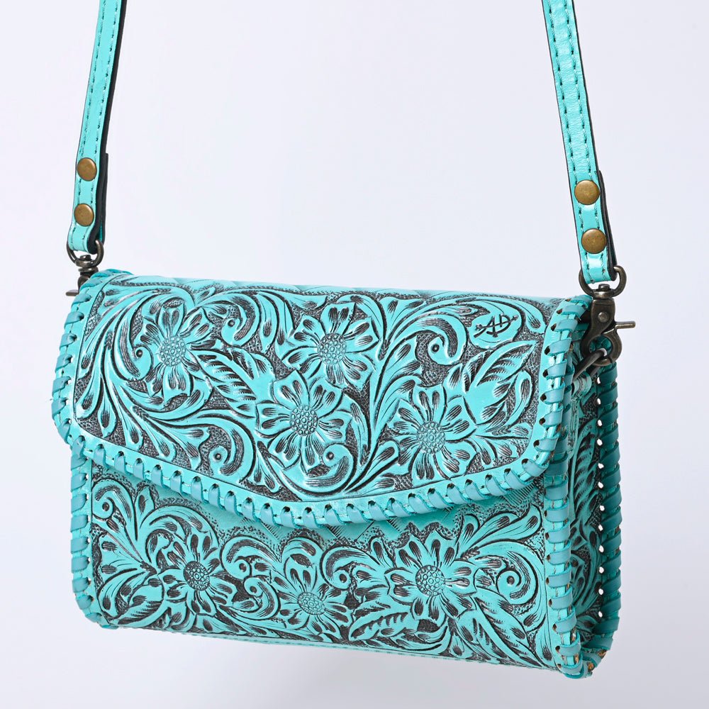 American Darling Wallet Hand Tooled Genuine Leather