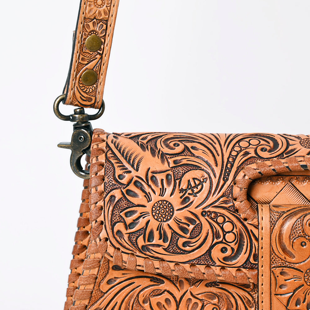 American Darling Wallet Hand Tooled Genuine Leather