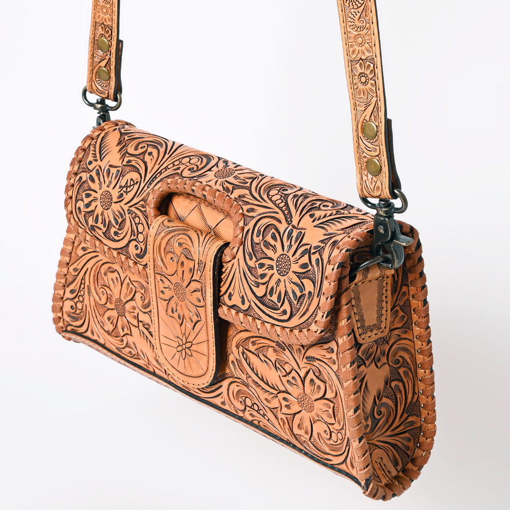 American Darling Wallet Hand Tooled Genuine Leather