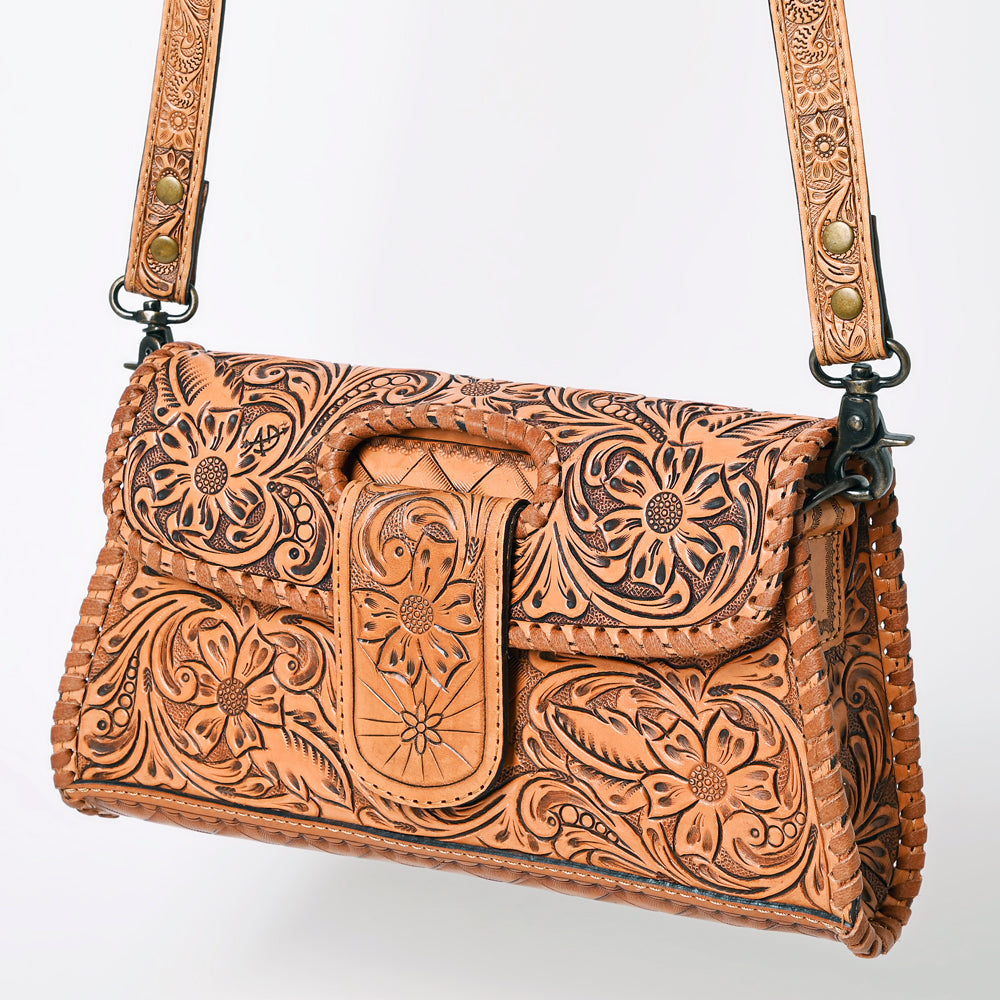 American Darling Wallet Hand Tooled Genuine Leather