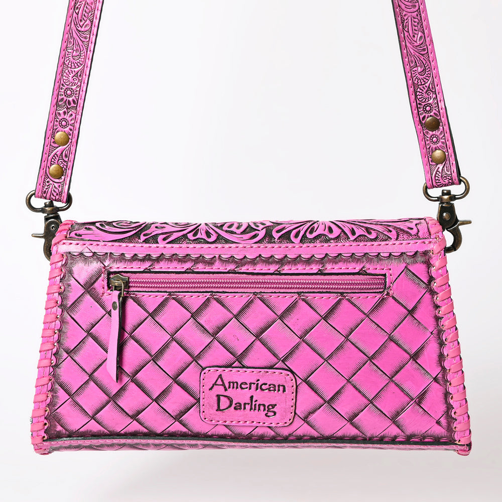 American Darling Wallet Hand Tooled Genuine Leather