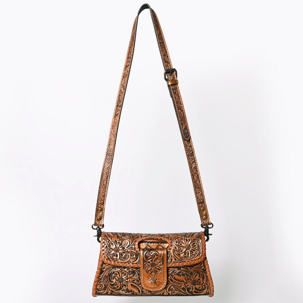 American Darling Wallet Hand Tooled Genuine Leather