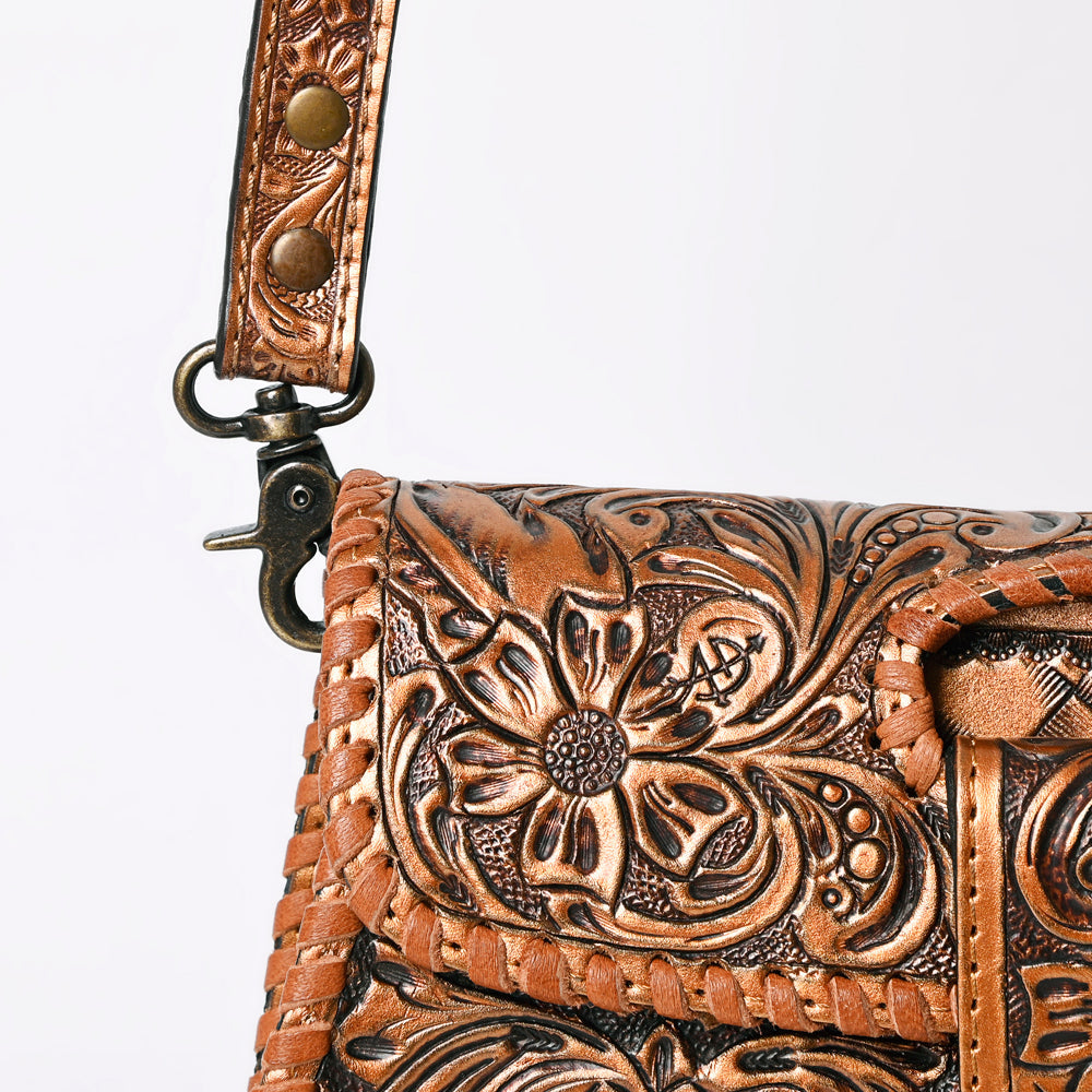 American Darling Wallet Hand Tooled Genuine Leather