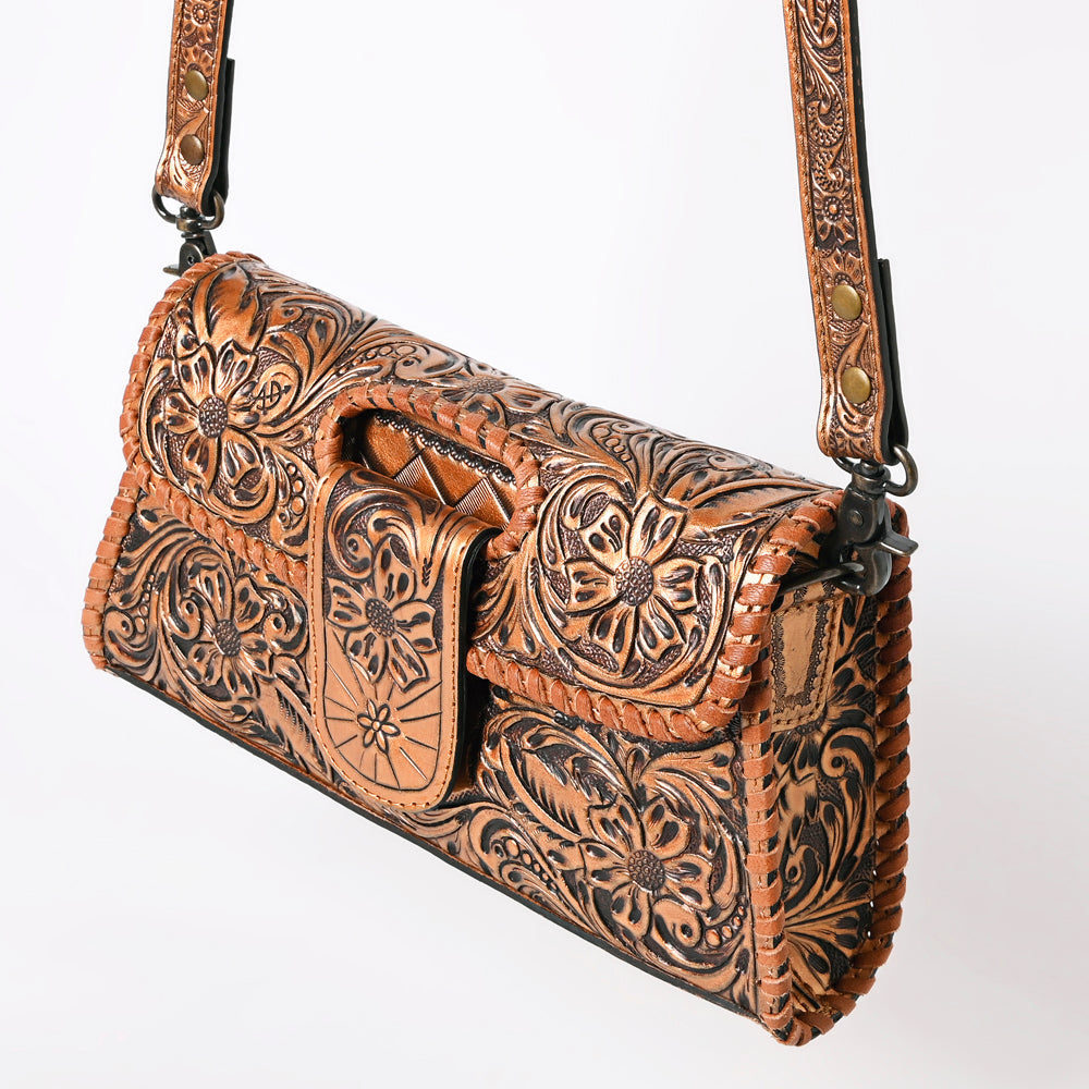 American Darling Wallet Hand Tooled Genuine Leather