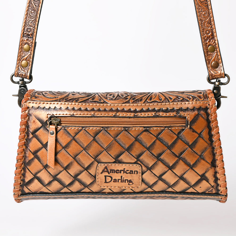 American Darling Wallet Hand Tooled Genuine Leather