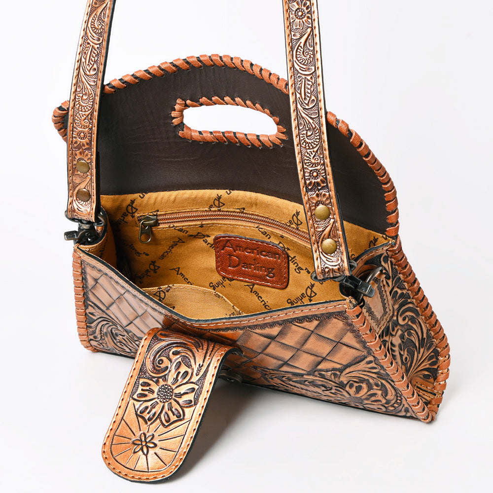 American Darling Wallet Hand Tooled Genuine Leather