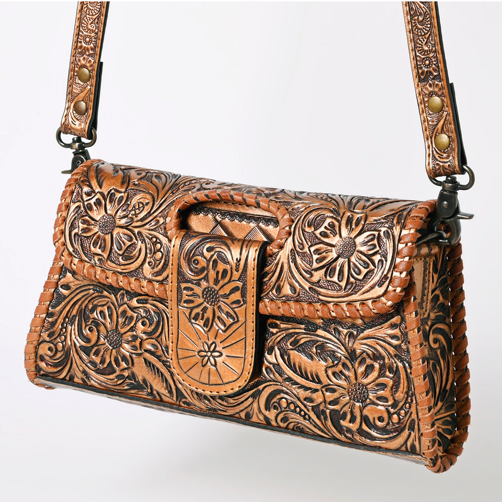 American Darling Wallet Hand Tooled Genuine Leather