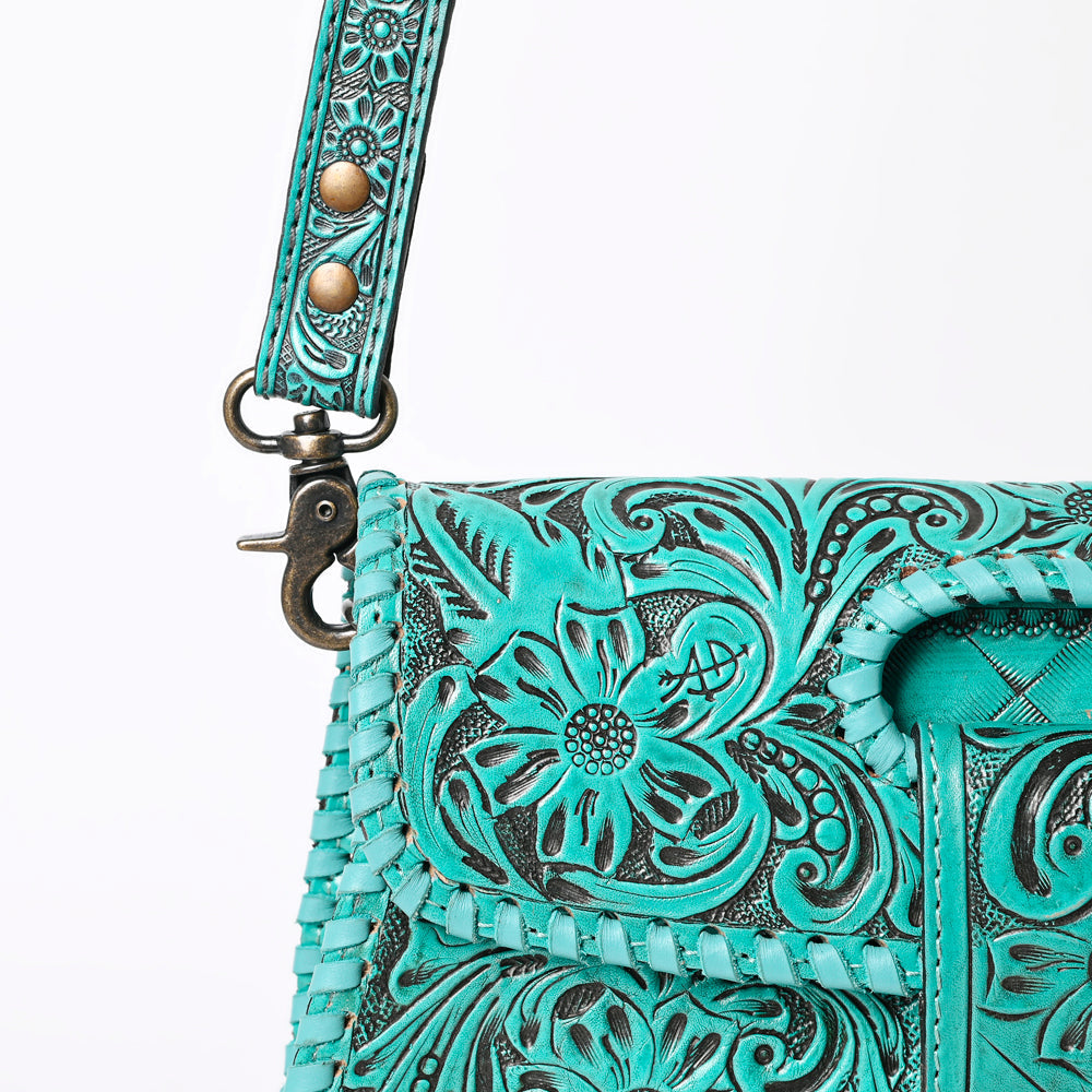 American Darling Wallet Hand Tooled Genuine Leather