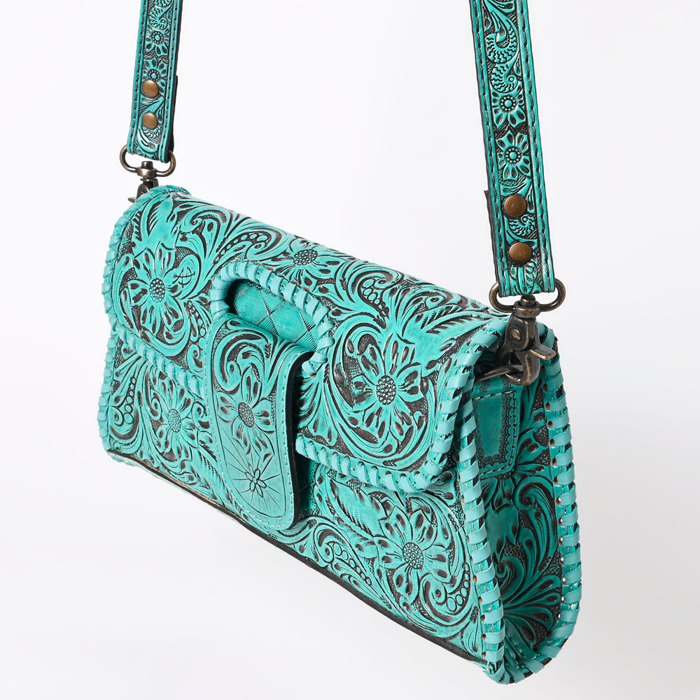 American Darling Wallet Hand Tooled Genuine Leather
