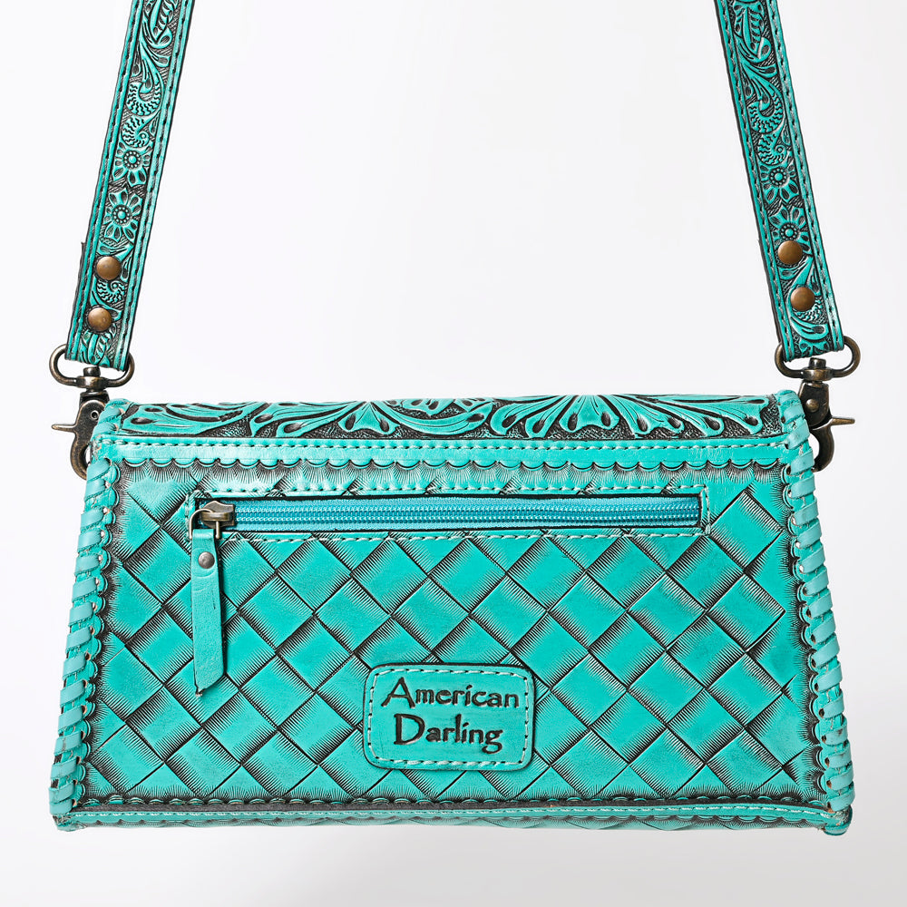 American Darling Wallet Hand Tooled Genuine Leather