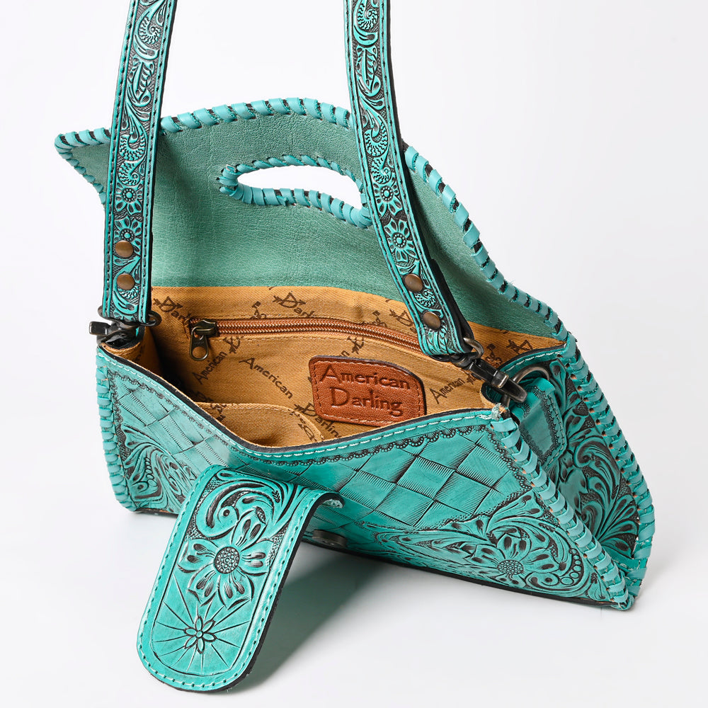 American Darling Wallet Hand Tooled Genuine Leather
