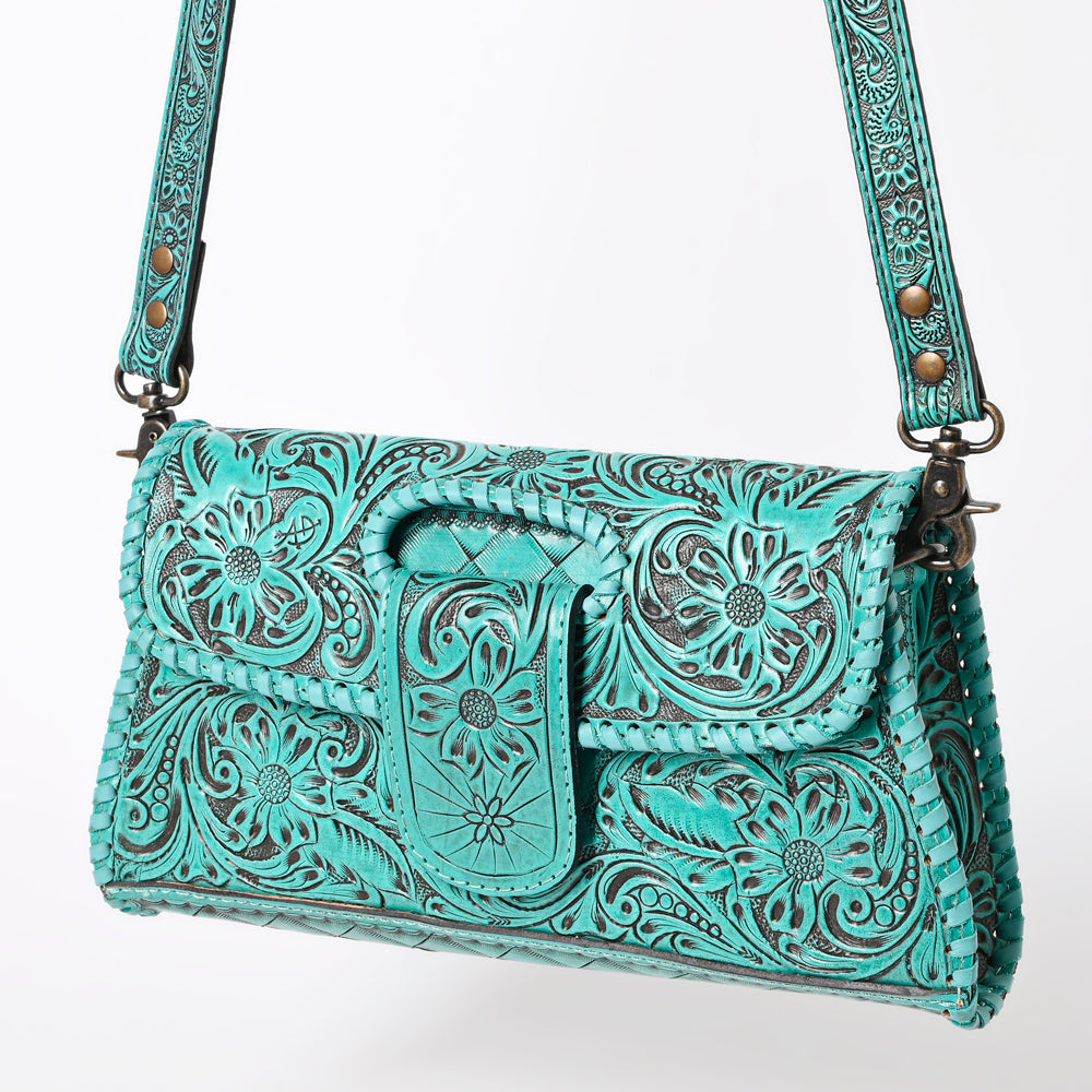 American Darling Wallet Hand Tooled Genuine Leather