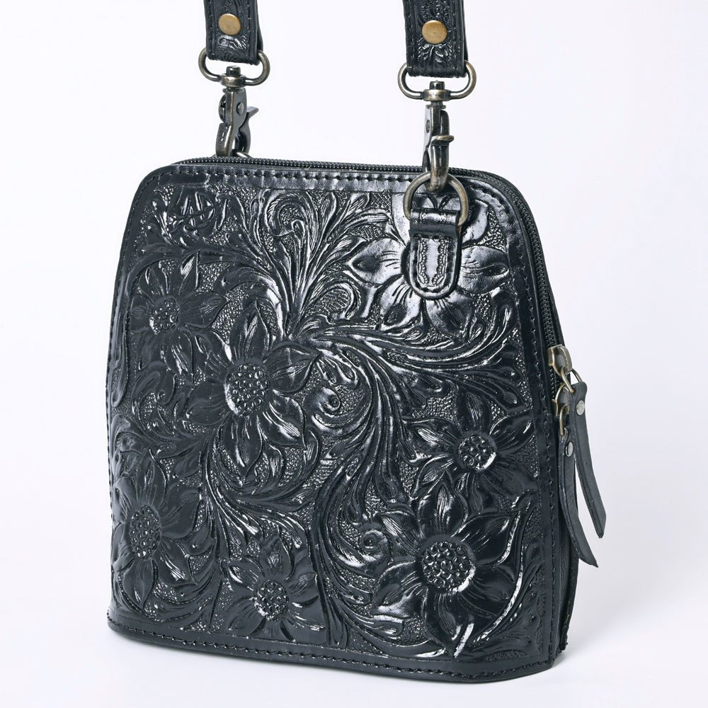 American Darling Crossbody Hand Tooled Genuine Leather