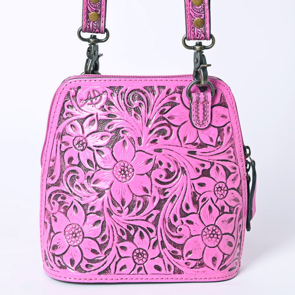 American Darling Crossbody Hand Tooled Genuine Leather