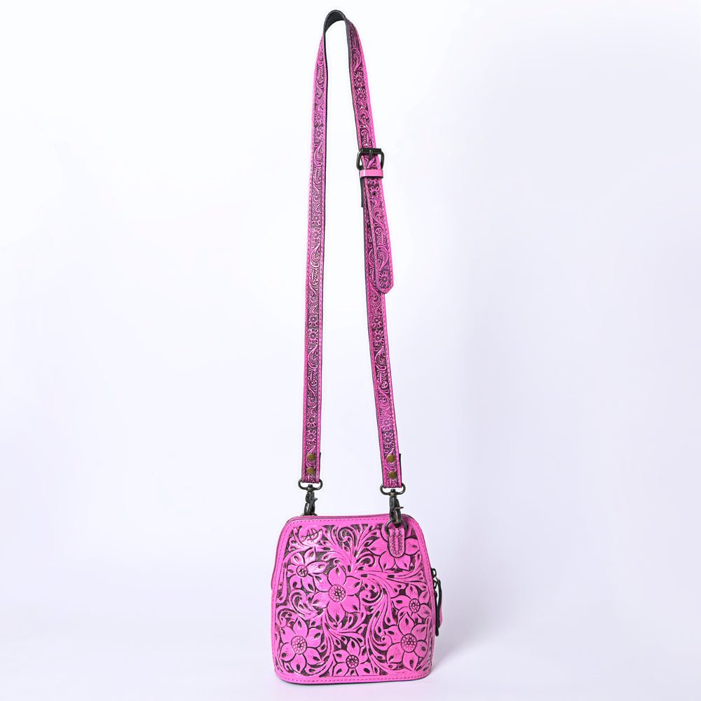 American Darling Crossbody Hand Tooled Genuine Leather