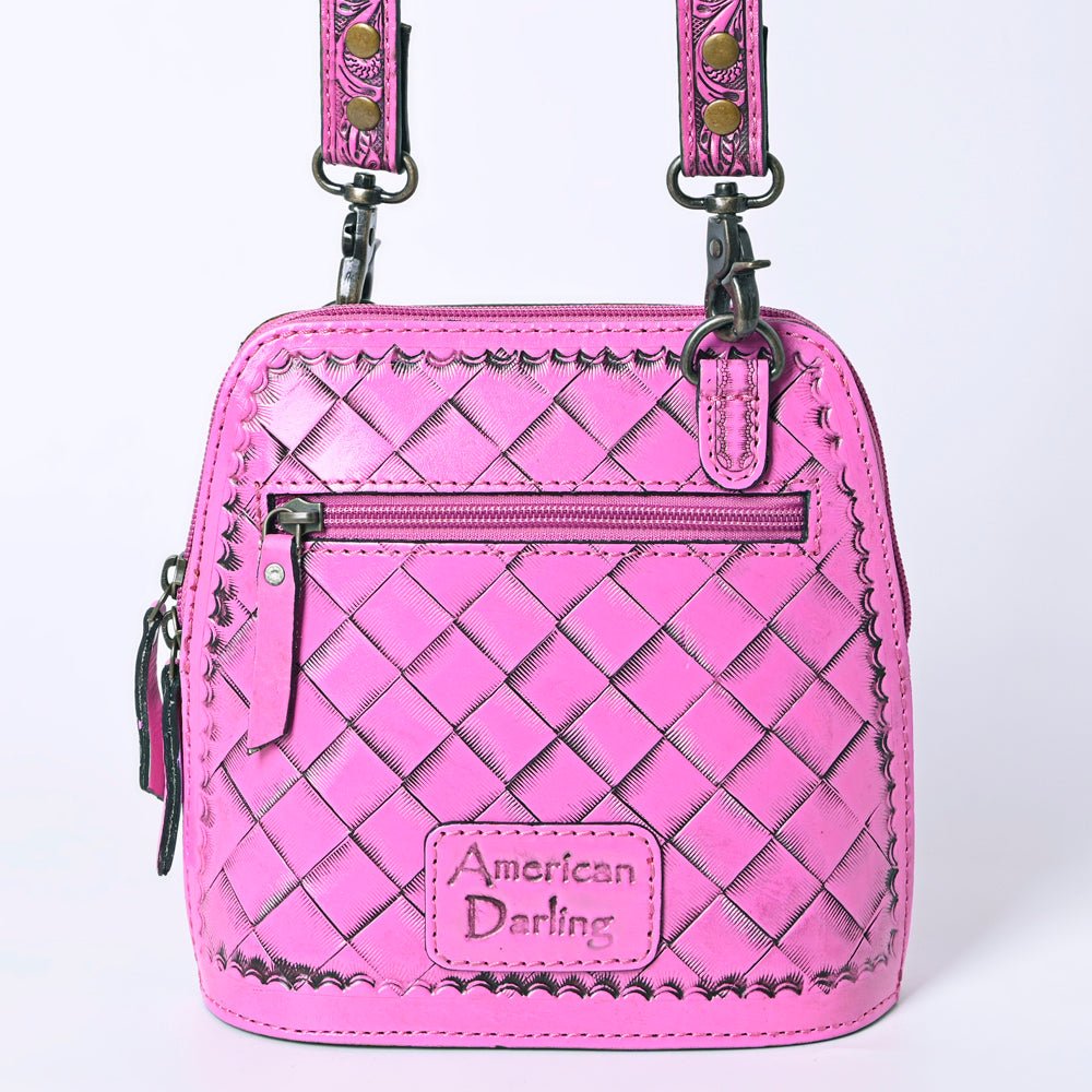 American Darling Crossbody Hand Tooled Genuine Leather
