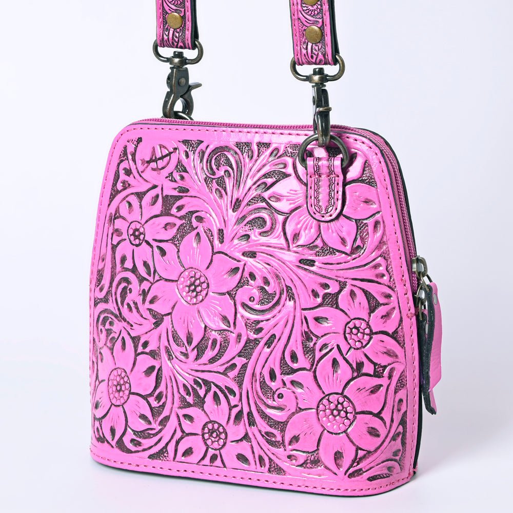 American Darling Crossbody Hand Tooled Genuine Leather