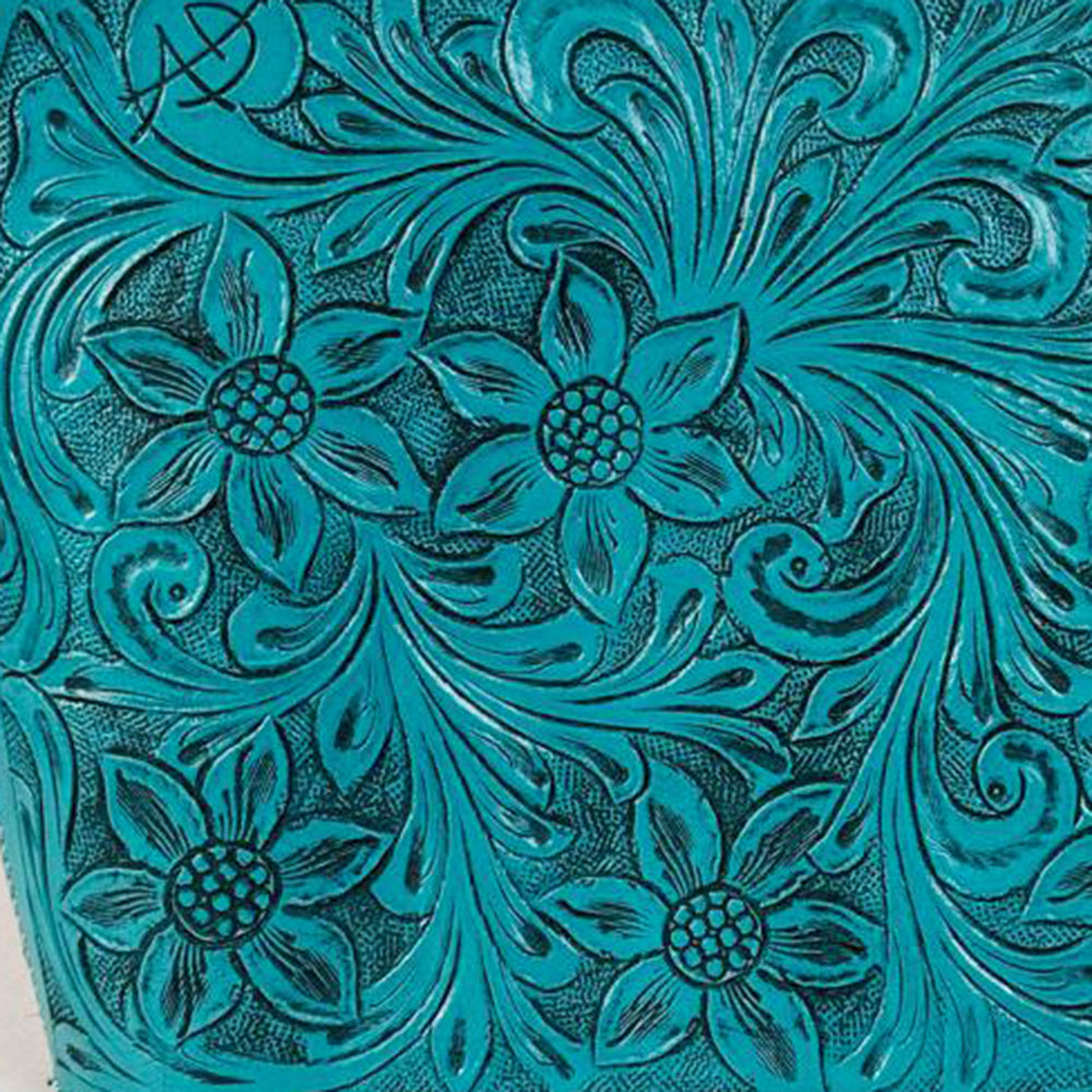 American Darling Western Leather Crossbody Bag Hand Tooled Floral Carved Purse with Adjustable Strap