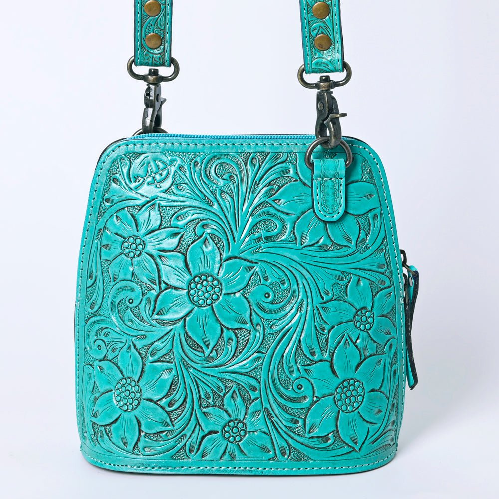 American Darling Crossbody Hand Tooled Genuine Leather