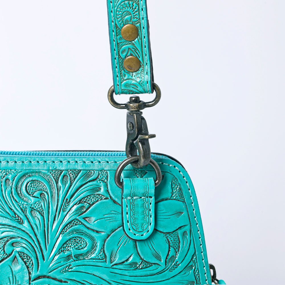 American Darling Crossbody Hand Tooled Genuine Leather