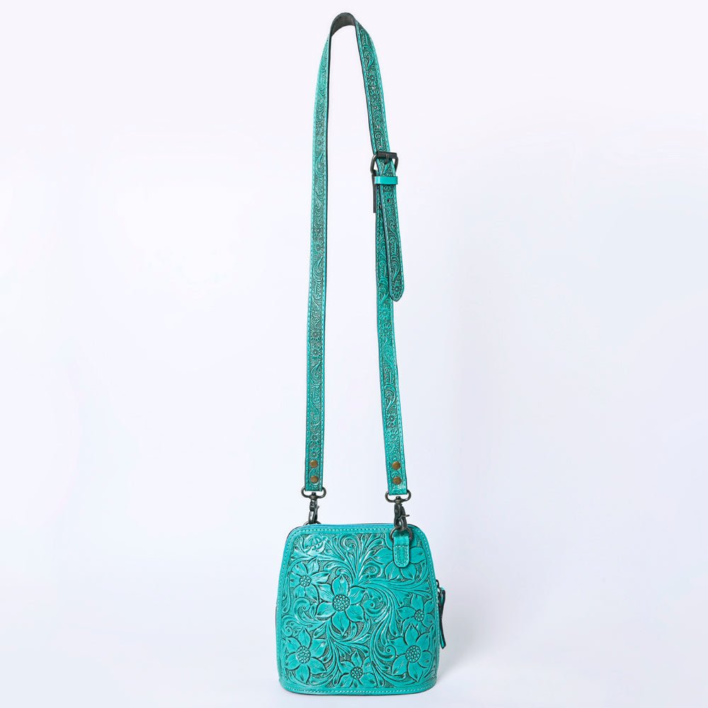 American Darling Crossbody Hand Tooled Genuine Leather