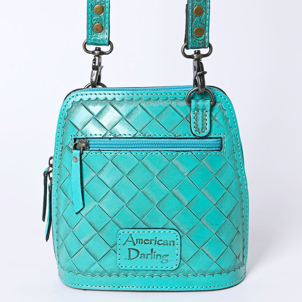 American Darling Crossbody Hand Tooled Genuine Leather