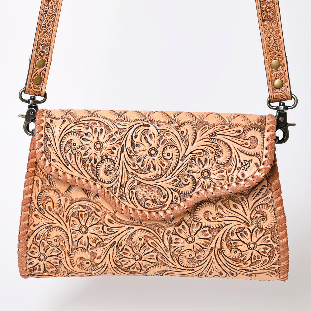 American Darling Hand-Tooled Genuine Leather Clutch