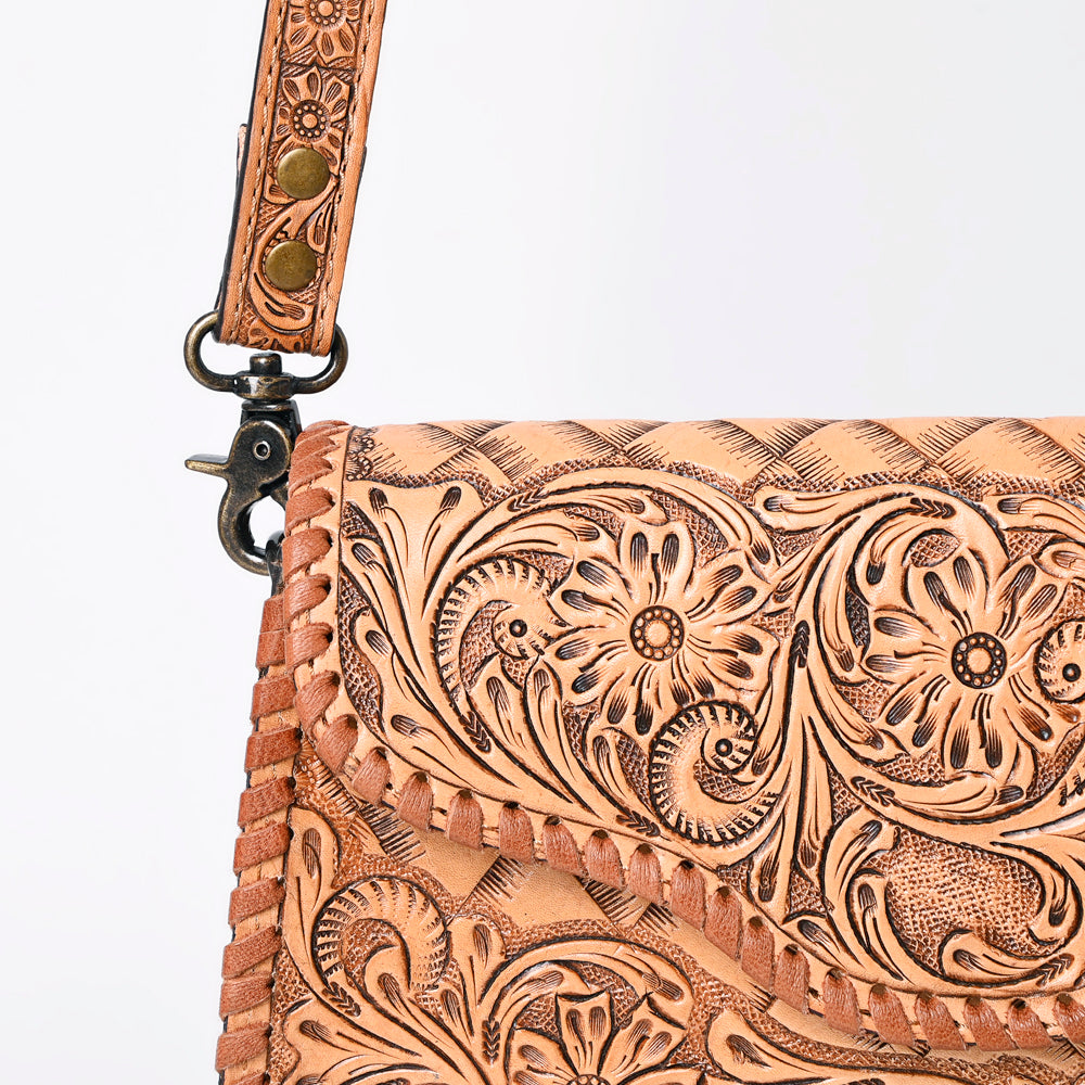 American Darling Hand-Tooled Genuine Leather Clutch
