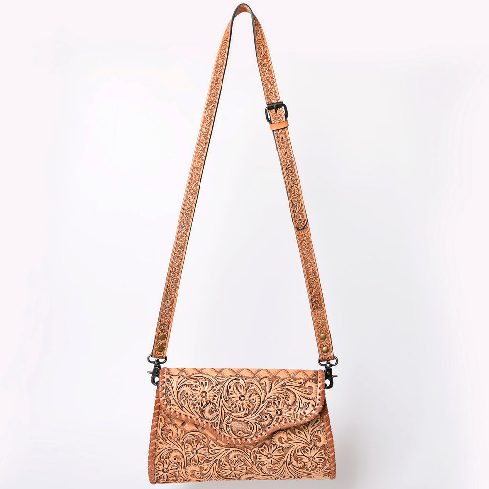 American Darling Hand-Tooled Genuine Leather Clutch