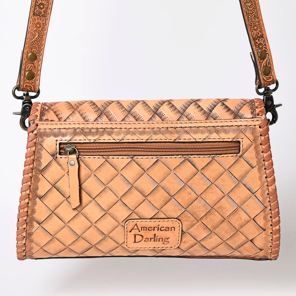 American Darling Hand-Tooled Genuine Leather Clutch