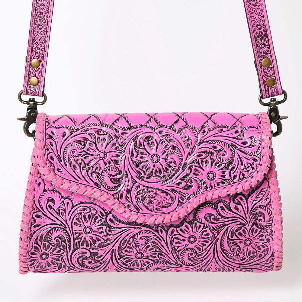 American Darling Hand-Tooled Genuine Leather Clutch