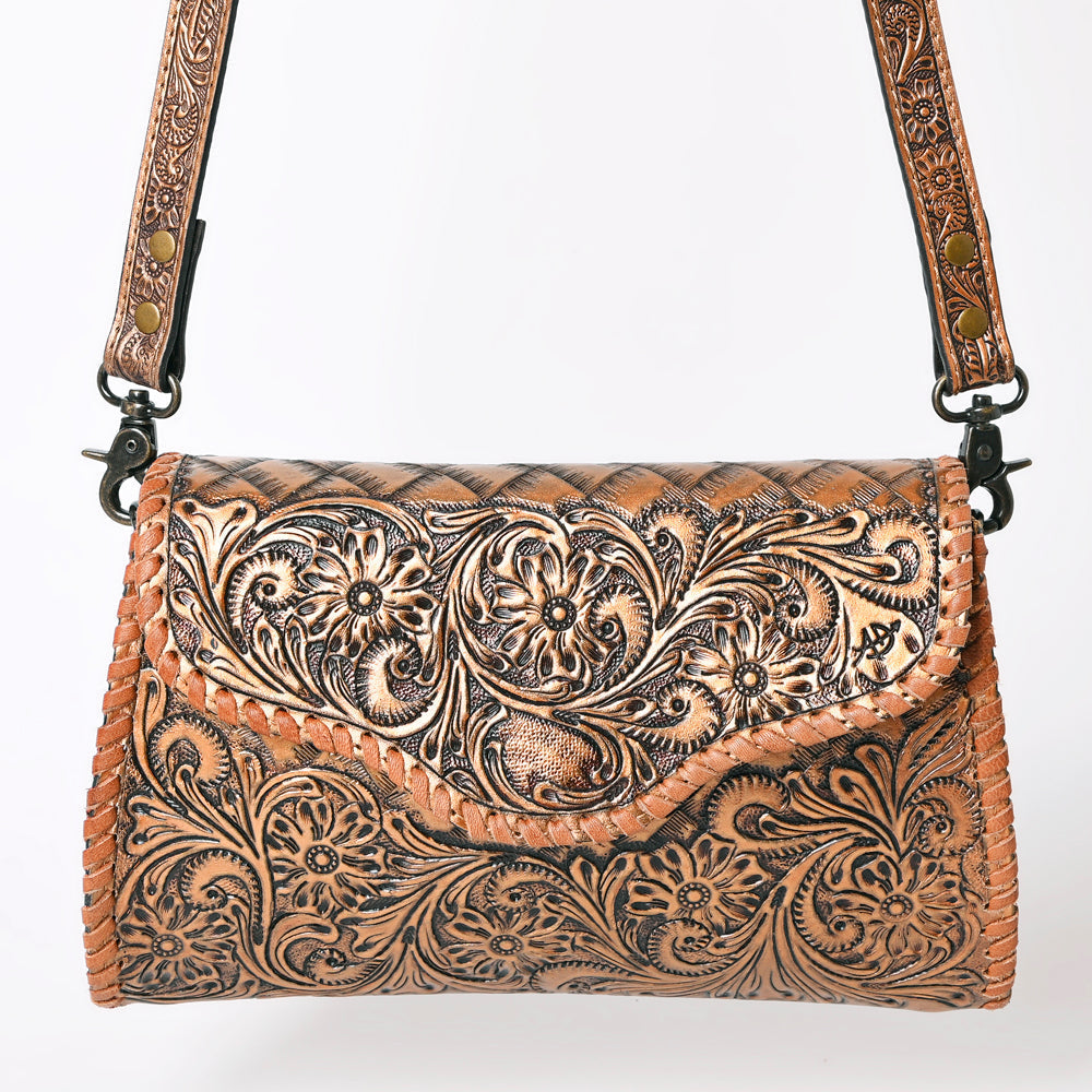 American Darling Hand-Tooled Genuine Leather Clutch