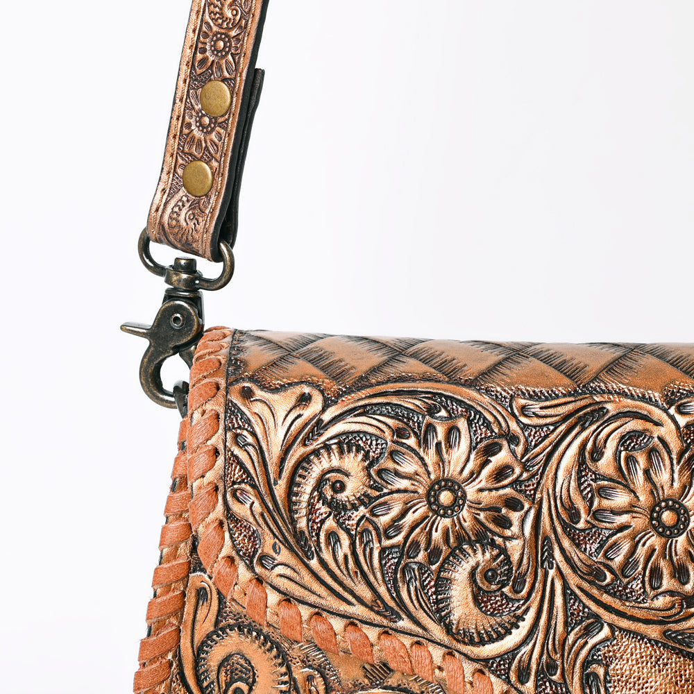 American Darling Hand-Tooled Genuine Leather Clutch