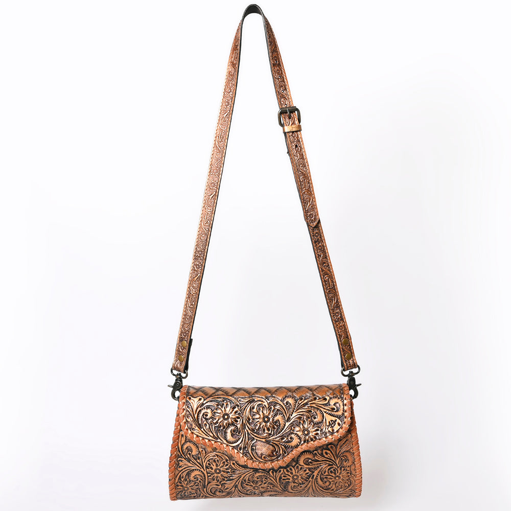 American Darling Hand-Tooled Genuine Leather Clutch