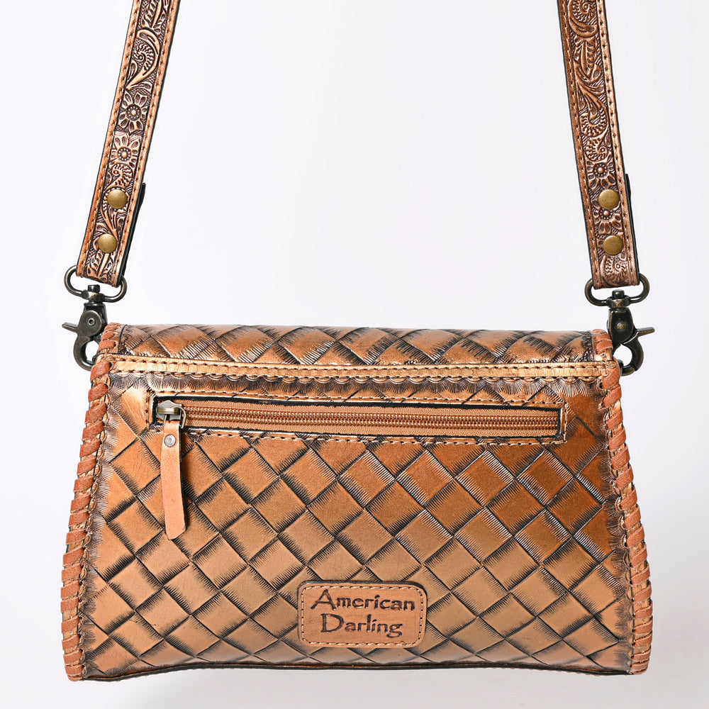 American Darling Hand-Tooled Genuine Leather Clutch