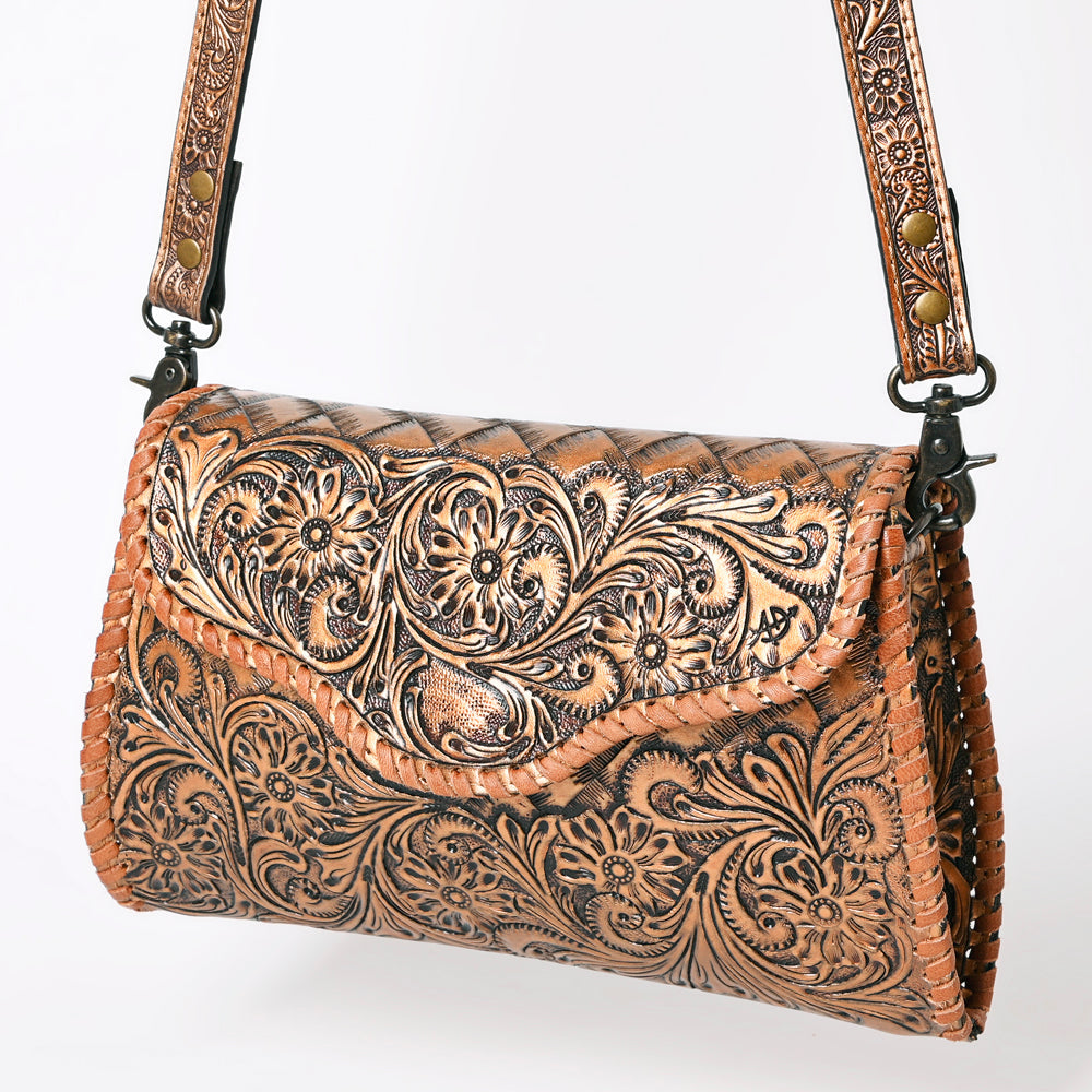 American Darling Hand-Tooled Genuine Leather Clutch