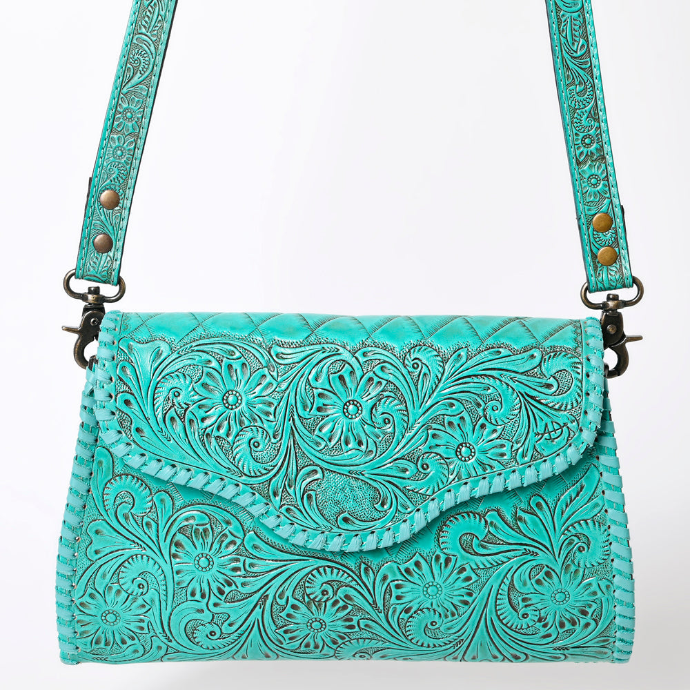 American Darling Hand-Tooled Genuine Leather Clutch