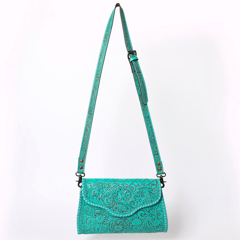 American Darling Hand-Tooled Genuine Leather Clutch