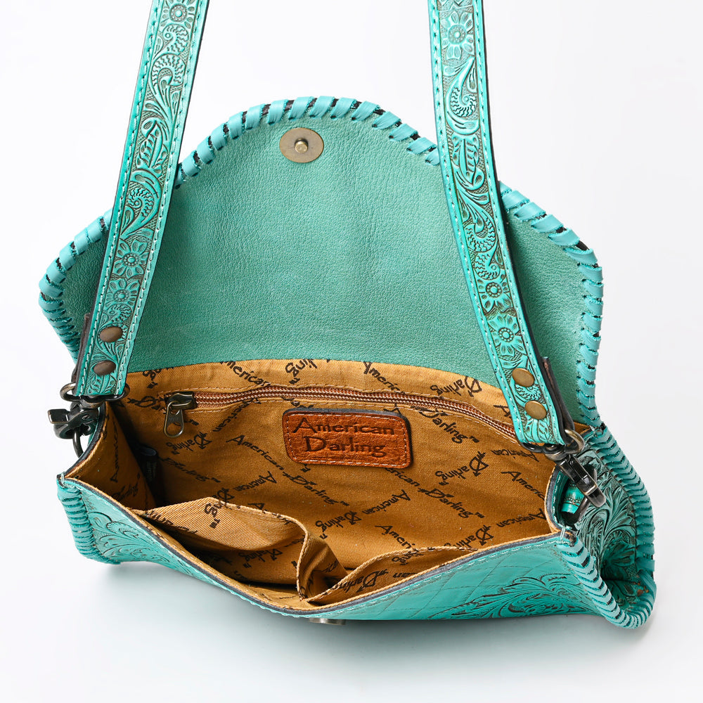 American Darling Hand-Tooled Genuine Leather Clutch