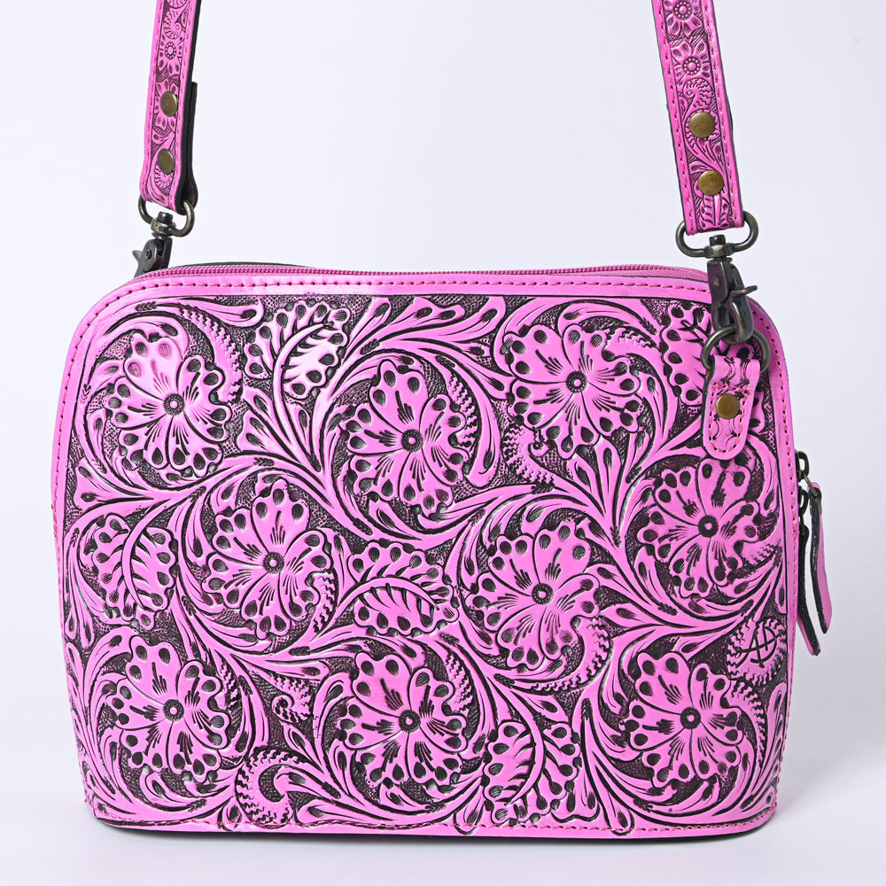 American Darling Crossbody Hand Tooled Genuine Leather