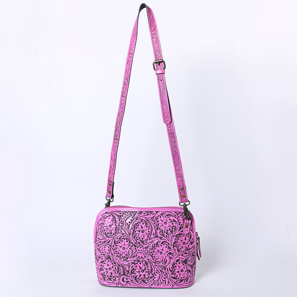 American Darling Crossbody Hand Tooled Genuine Leather