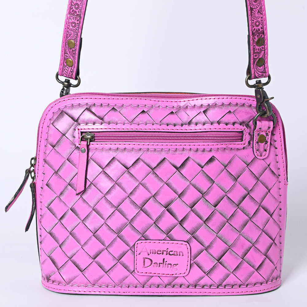 American Darling Crossbody Hand Tooled Genuine Leather