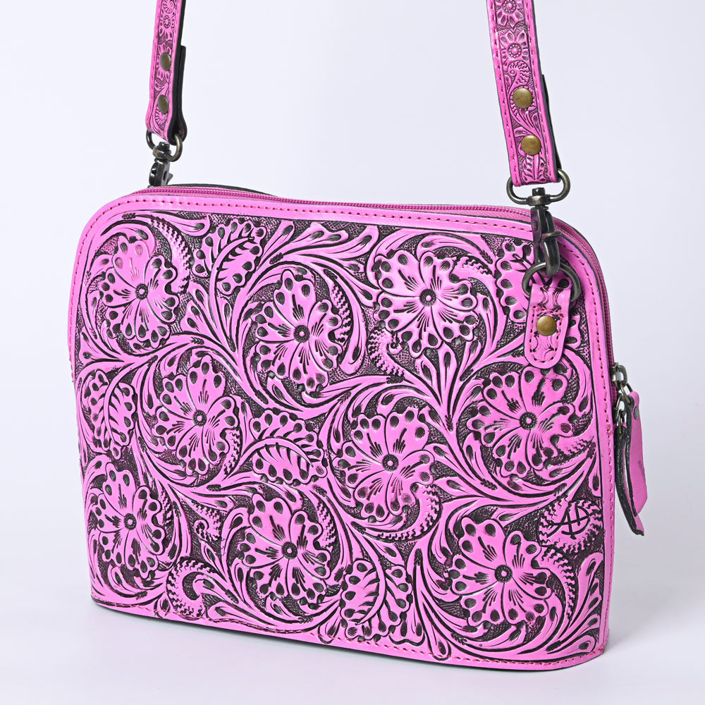 American Darling Crossbody Hand Tooled Genuine Leather