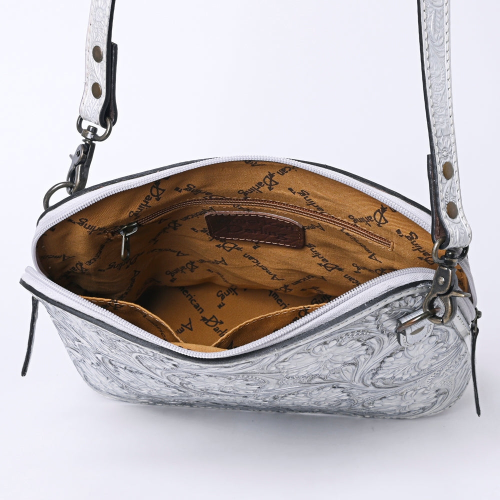 American Darling Crossbody Hand Tooled Genuine Leather