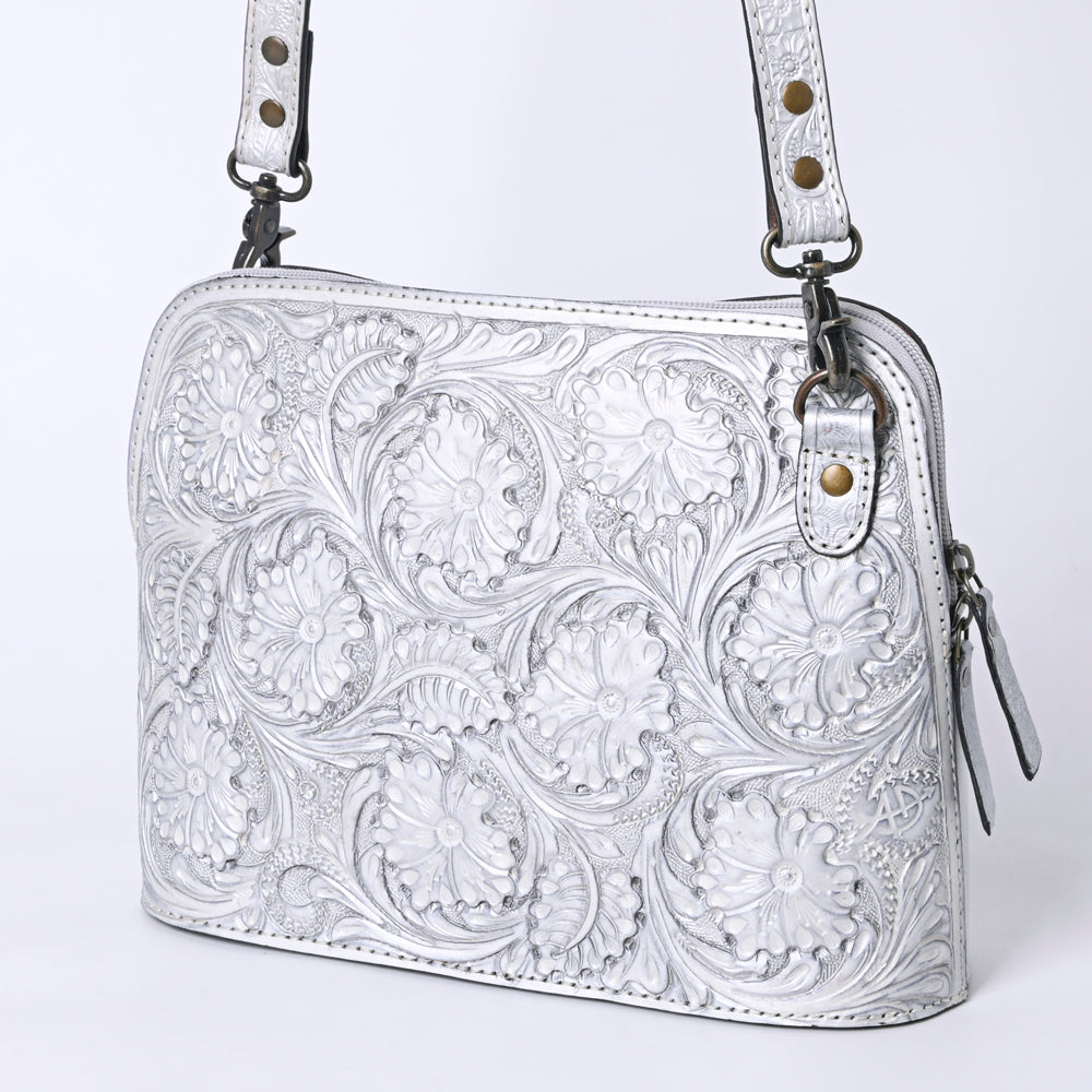 American Darling Crossbody Hand Tooled Genuine Leather