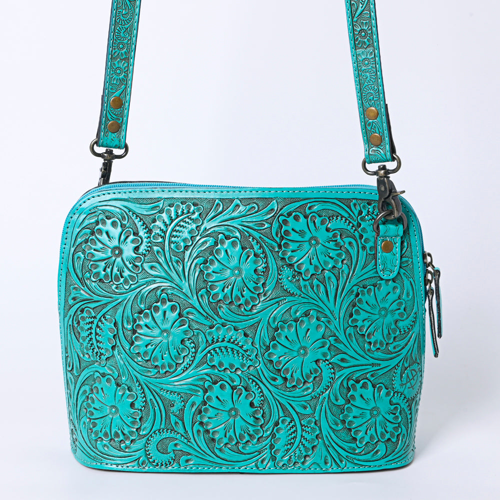 American Darling Crossbody Hand Tooled Genuine Leather