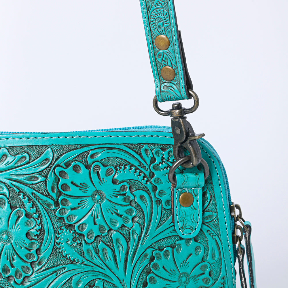 American Darling Crossbody Hand Tooled Genuine Leather