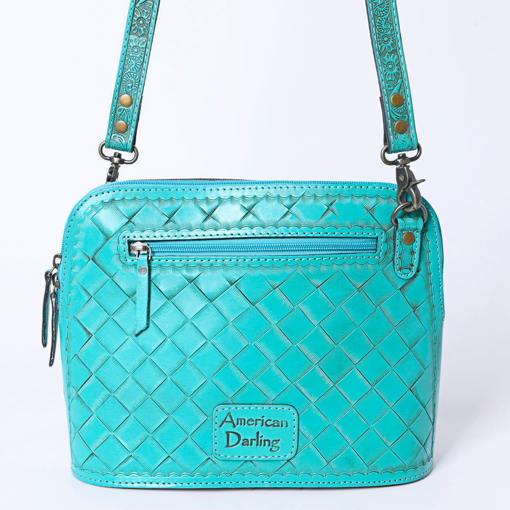 American Darling Crossbody Hand Tooled Genuine Leather